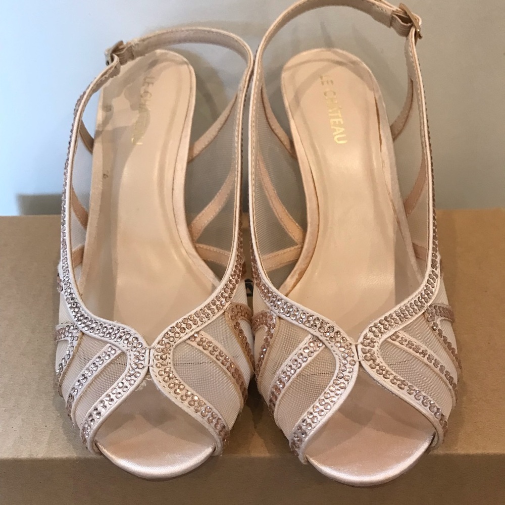 Le chateau prom wedding high heels sparkly shoes